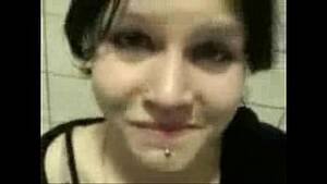 emo girl hand job - emo gotch chick gives handjob in toilet www.watchfreesexcams.com -  XVIDEOS.COM