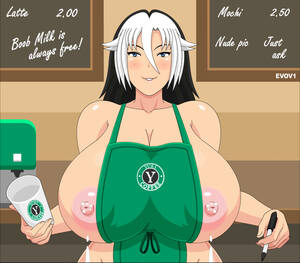 cartoon big boobs lactating - Rule 34 - animated animated gif apron areolae big breasts black and white  hair breast milk breast milk squirt breasts busty cleavage enormous breasts  erect nipples evov1 gif huge areolae huge breasts