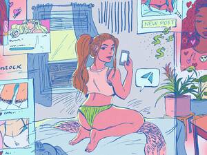 adult humor cartoon anal - OnlyFans blurs the line between influencers, sex workers, and porn stars -  Vox