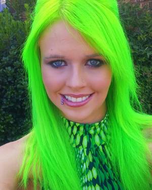 Bright Colored Porn - My bright green hair freshly dyed. Find this Pin and more on Hair Color Porn  ...