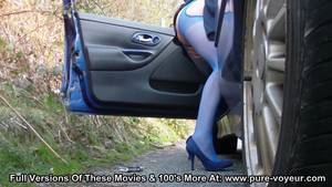 Car Dogging Porn - Dogging In Suspenderhose