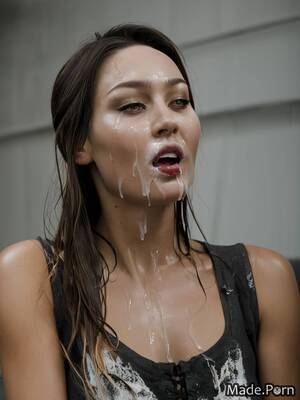 cumshot facial expressions - Porn image of close up woman facial cum in mouth 18 cumshot blowjob created  by AI