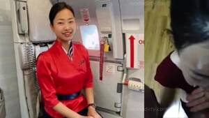 asian stewardess facial - Asian Flight Attendant Cum Shot - Porn - EroMe