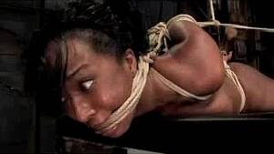 black girl bondage - Black Girl Getting Hogtied Pussy Stimulated With Vibrator On A Box In The  Dungeon - XVIDEOS.COM