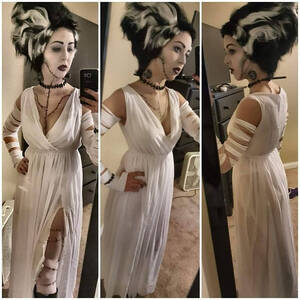 Costume Of Frankenstrin Brife Porn - Bride of Frankenstein Costume - Etsy