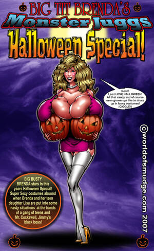 Big Tit Halloween Porn - Big Tit Brenda - Monster Juggs Halloween Special! - HentaiEra