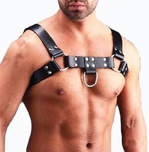 Best Chest In Porn - Men's Leather Top Chest Belt Adjustable Belt Fetish Gay Body Bondage  Crossover Seat Belt Cage Porn Orgy Gay Clothing (Color : Style2, Size :  Adjustable) : Amazon.co.uk: Fashion