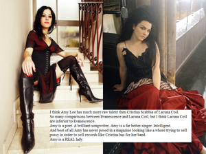 Amy Lee Was In Porn - Hapfairy's Tumblr â€” ethereal90: â€œI think Amy Lee has much more raw...