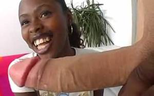 monster white cock ebony - Ebony takes monster white cock