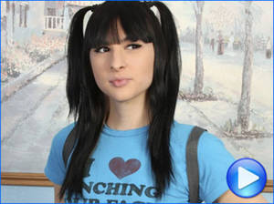 Bailey Jay Rough Anal - Shemale pornstar Bailey Jay in pigtails