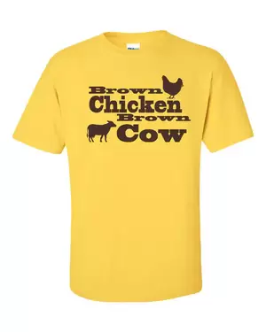 Funny Cow Porn - Brown Chicken Brown Cow Porn Music Atkins Retro Hip Funny Men's Tee Shirt  760 | eBay