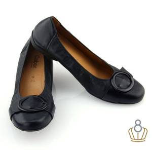 Nora Seibel Porn - Dandelion Black Leather Gabor flats Sizes 8-9.5UK #loveyourlongerfeet