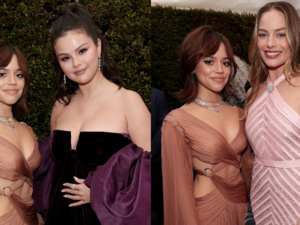 Margot Robbie Porn Captions Celebrity - Celebs Were Obsessed With Meeting Jenna Ortega at the Golden Globes