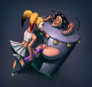 Hentai Harley Quinn Porn - Harley Quinn Dildo Fucks Wonder Woman