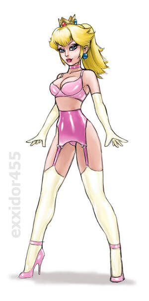 Latex Peach Porn - Princess Peach - latex by exxidor459 - Hentai Foundry