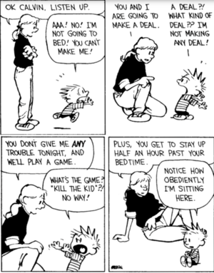 Calvin And Hobbes Babysitter Porn - I've noticed a surprising lack of calvinball strips lately so here's one of  my all time favorite arcs. Rosalyn playing Calvinball! : r/calvinandhobbes