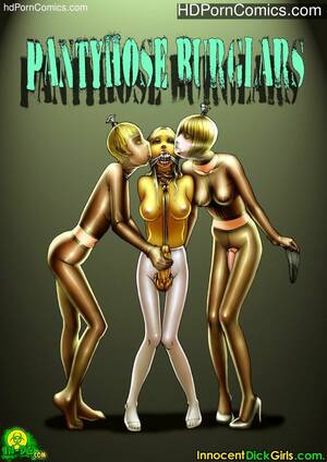 cartoon dick girls - Innocent Dickgirls- Pantyhose Burglars free Cartoon Porn Comic | HD Porn  Comics