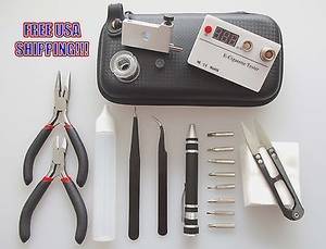 Kit Mod Porn - Rebuildable Atomizer Tool Kit Mechanical Mod RDA RBA Coil Jig 510 Ohm Meter  Vape