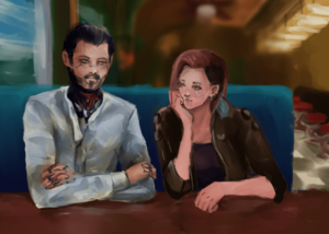 Mass Effect 3 Lesbian Porn - Female V And The Silver Fox Samurai - The Path