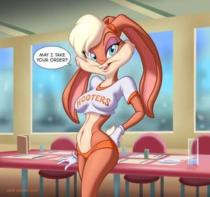 Lola Bunny Porn Babes - Looney Tunes: Lola Bunny as a Hooters Waitress