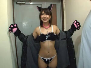 hot asian cat costume - Japanese teen with cat costume gets banged - Faapy.com