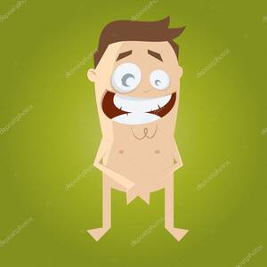 cartoon crazy gallery nude - Naked cartoon man Stock Vector by Â©shockfactor.de 36632495