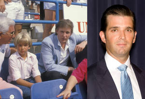 junior high sex party - <i>Left:<\/i> Donald Trump Jr. and Donald Trump