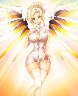 huge breast anime emberrased - Hellooo Mercy! by EvilDei.deviantart.com on @DeviantArt - More at https