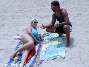 fat beach tits - Interracial Beach