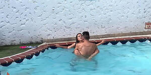 homemade pool sex videos - The Neighbor Comes Down To Sun And I Seduce Her To Give Me A Delicious  Blowjob In The Pool HD SEX Porn Video 10:13