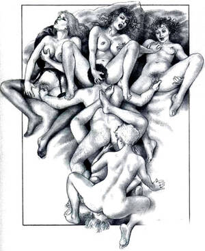 group sex pencil drawing - Group Sex Illustrations | Sex Pictures Pass