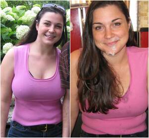 amateur wife facial public - Busty Brunette Public Facial B&A Foto Porno - EPORNER