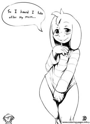 Gay Porn Color Pages - Asriel Undertale coloring pages