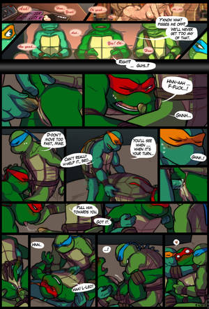 furry handjob - anal anal_sex anthro brothers comic double_penetration furry_only gay group  group_sex handjob incest leonardo male michelangelo oral