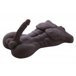 Black Male Sex Toys - Male Torso Dildo Penis Love Doll with Anal Sex for Female Masturbation