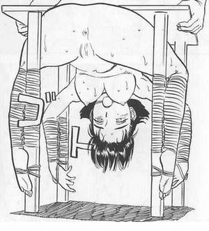 bondage toys hentai - manga girl gagged and tied under a table