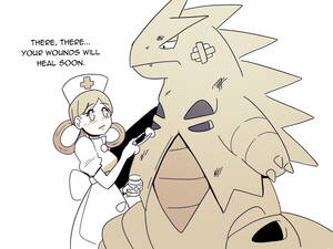 Cartoon Pokemon Porn Nurse - Nurse Joy x Tyranitar (Pokemon) porn comic