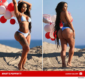 Blac Chyna Sex Tape Mobile - Blac Chyna Wishes You a Booty-ful Valentine's Day, in a Bikini