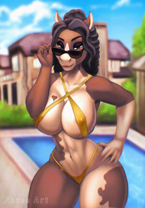 furry shemale big boob bikinis - 146354 - suggestive, artist:aozee, oc, oc only, equine, horse, mammal,  anthro, 2022, bedroom eyes, big breasts, bikini, breasts, clothes,  commission, digital art, ears, eyelashes, female, fur, glasses, hair, hand  on hip, looking
