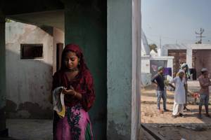 European Village Women Porn - Sharda, another of the village women who were ostracized for continuing to  work. Credit Andrea Bruce for The New York Times