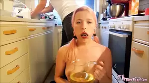Drink Piss Porn - Beauty drinks urine from a jug | xHamster