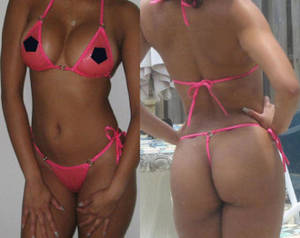 brazil beach g string - Womens LATEX RUBBER Micro Thong BIKINI side ties Tan Beach Fetish Nudist  Dancer Bright Jelly Colors