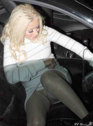 christina aguilera pregnant naked - Christina Aguilera No Underwear Upskirt