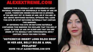 Hotkinkyjo Insertion Porn - Hotkinkyjo insert long dildo deep in her ass, belly bulge & anal prolapse -  XVIDEOS.COM