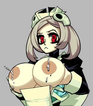 big tits lactating rule 34 - Rule 34 - big breasts bloody marie gerard burn lactation red eyes  skullgirls | 3559649