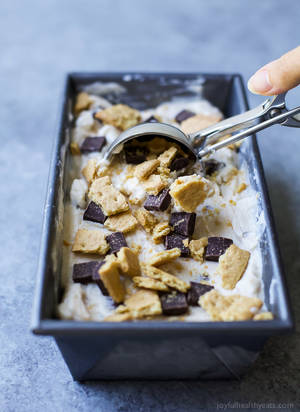 Homemade S&m Porn - An easy Homemade S'more Frozen Yogurt recipe using only 7 ingredients!  Because S