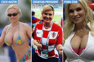 Croatia Porn - How Croatia's footie-mad president broke the internet when she was mistaken  for a PORN STAR and Ice T's model girlfriend Coco Austin | The Sun