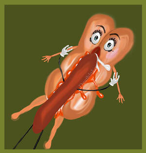 Food Porn Art - sausage party food porn fanart by suki42deathlake on DeviantArt