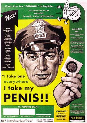 Funny Condom Porn - This Condom Ad from the 90s.