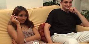 asian chicks amateurs cock - Amateur Asian Girl Takes Gangbang Cock